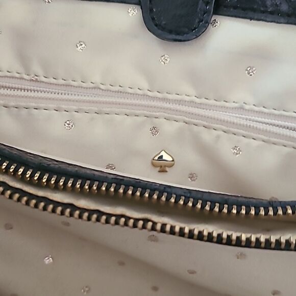 Kate Spade Black Quilted Shoulder Bag with Gold Chain - Picture 7 of 7